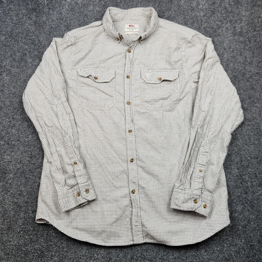 Fjallraven Forest Flannel Shirt Mens XL Check Button Up Long Sleeve Outdoor‎